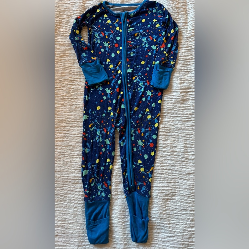 Little Sleepies paint party one piece